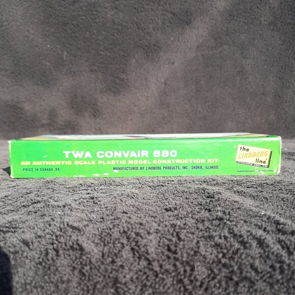 Lindberg 1:189 TWA Convair 880 Vintage 1966 Model Airplane Kit 409-75 - Picture 7 of 9